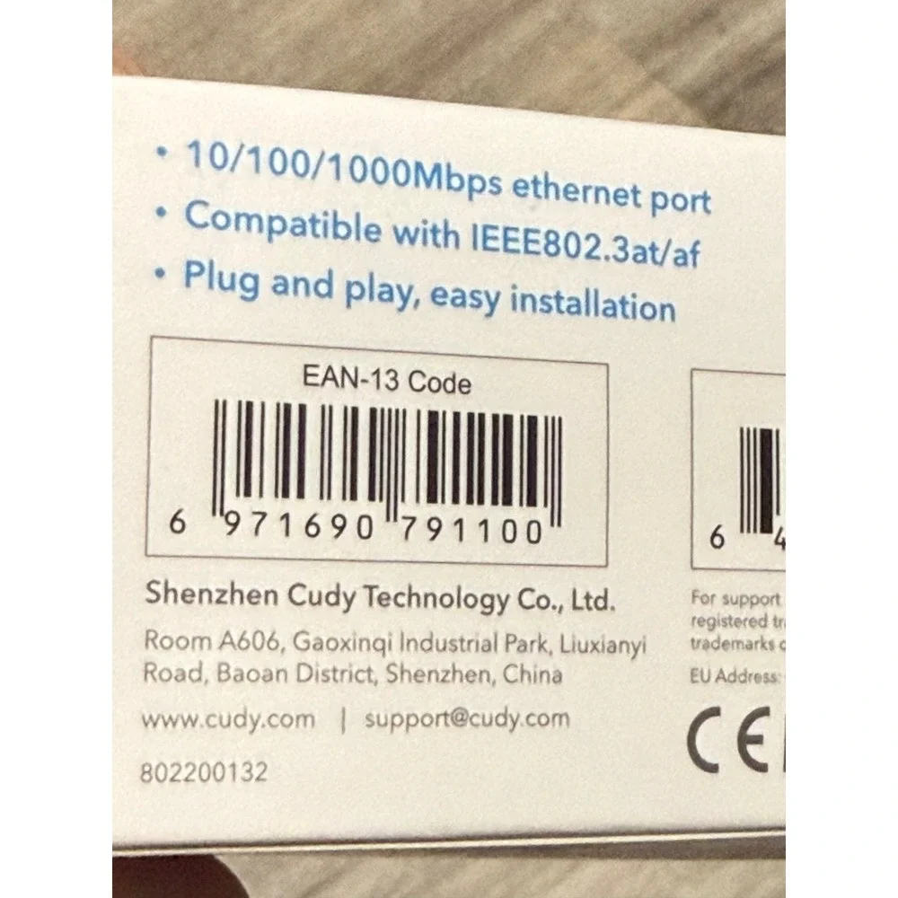 Cudy‎ New Gigabit PoE Extender, 10/100/1000Mbps,